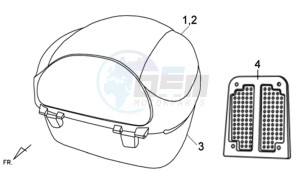 FIDDLE II 50 drawing LUGGAGE RACK