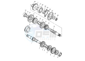 TT R 600 drawing TRANSMISSION