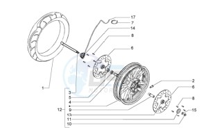 Beverly 500 drawing Front wheel