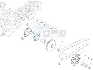 Liberty 125 iGet 4T 3V ie ABS (EMEA) drawing Driving pulley