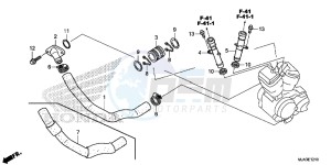 VT750CSD Shadow - VT750CS-D 2ED - (2ED) drawing WATER PIPE