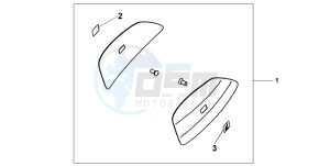 CBF500 drawing COLOUR PANEL SET - INTERSTELLAR BLACK MET