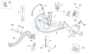 SXV 450-550 2009-2011 drawing Rear brake system