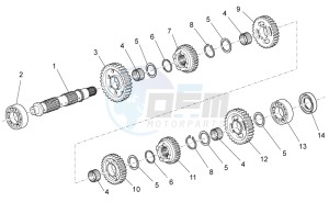 Norge 1200 IE 8V Polizia Stradale drawing Driven shaft