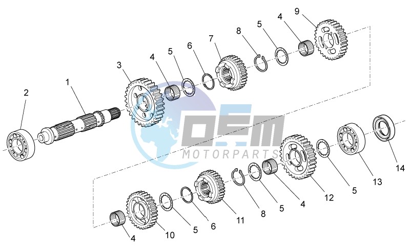 Driven shaft