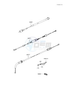 KZ 750 F [LTD SHAFT] (F1) [LTD SHAFT] drawing CABLES