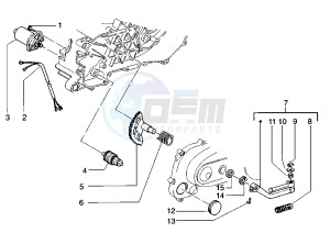 Zip 50 RST drawing Starting Motor - Starting lever