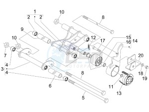 Runner 200 ST 4t e3 drawing Swinging arm