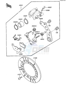 ZN 700 A [LTD SHAFT] (A1-A2) [LTD SHAFT] drawing REAR BRAKE