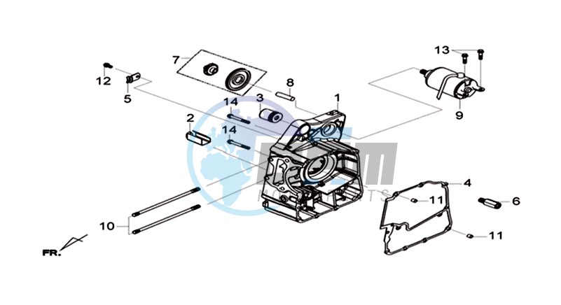 CRANKCASE  RIGHT