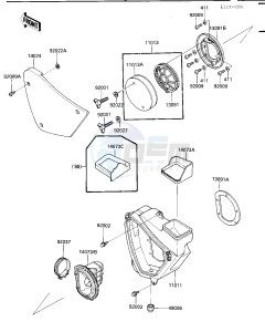 KDX 200 C [KDX200] (C1-C3) [KDX200] drawing AIR CLEANER