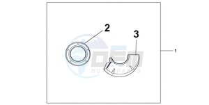 CBR1000RA9 UK - (E / ABS MKH) drawing CARBON CRANKCASE COVER SET