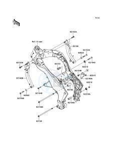 Z1000_ABS ZR1000ECFA FR XX (EU ME A(FRICA) drawing Engine Mount