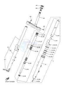 XVS1300CU XVS1300 CUSTOM (2SS3) drawing FRONT FORK