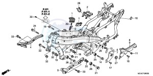 GL1800F GoldWing - GL1800-F 2ED - (2ED) drawing FRAME BODY