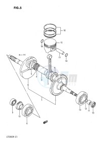 LT230E (E1) drawing CRANKSHAFT