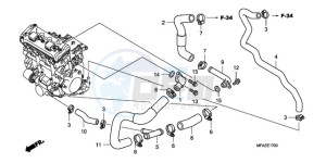 CBF1000SA UK - (E / ABS MKH) drawing WATER PIPE