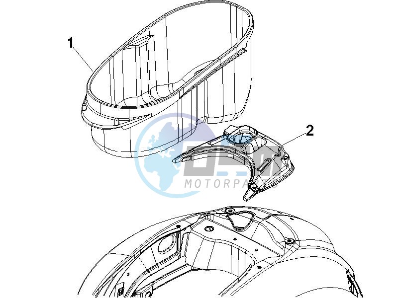 Helmet housing - Undersaddle