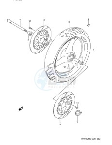 RF600R (E28) drawing FRONT WHEEL