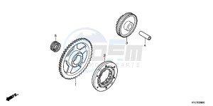 CBR250RD CBR250R 2E - (2E) drawing STARTING CLUTCH