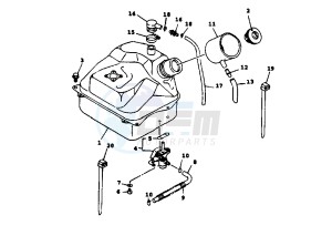 XC K CYGNUS R 125 drawing FUEL TANK