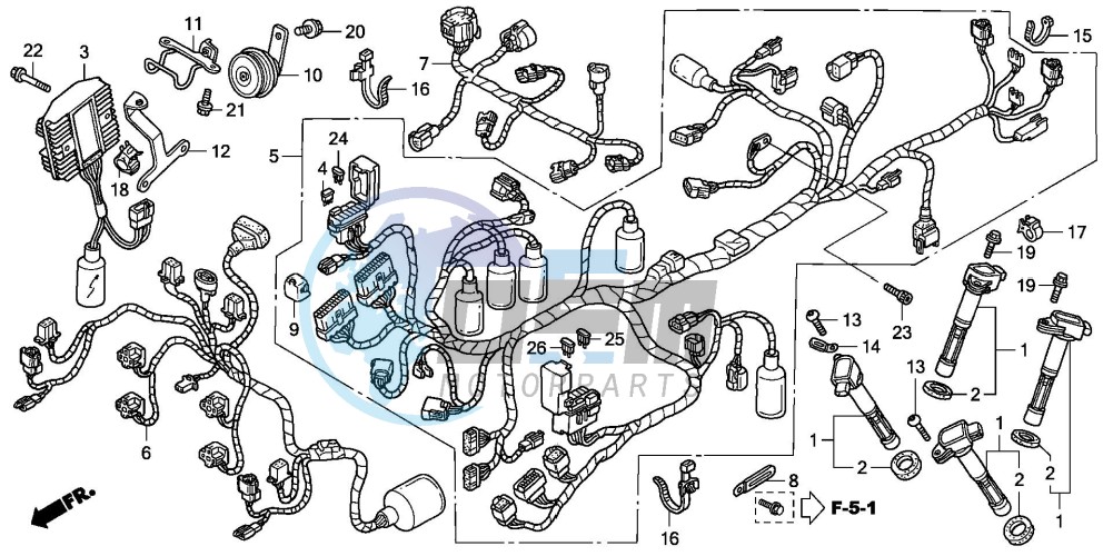 WIRE HARNESS (VFR800A)