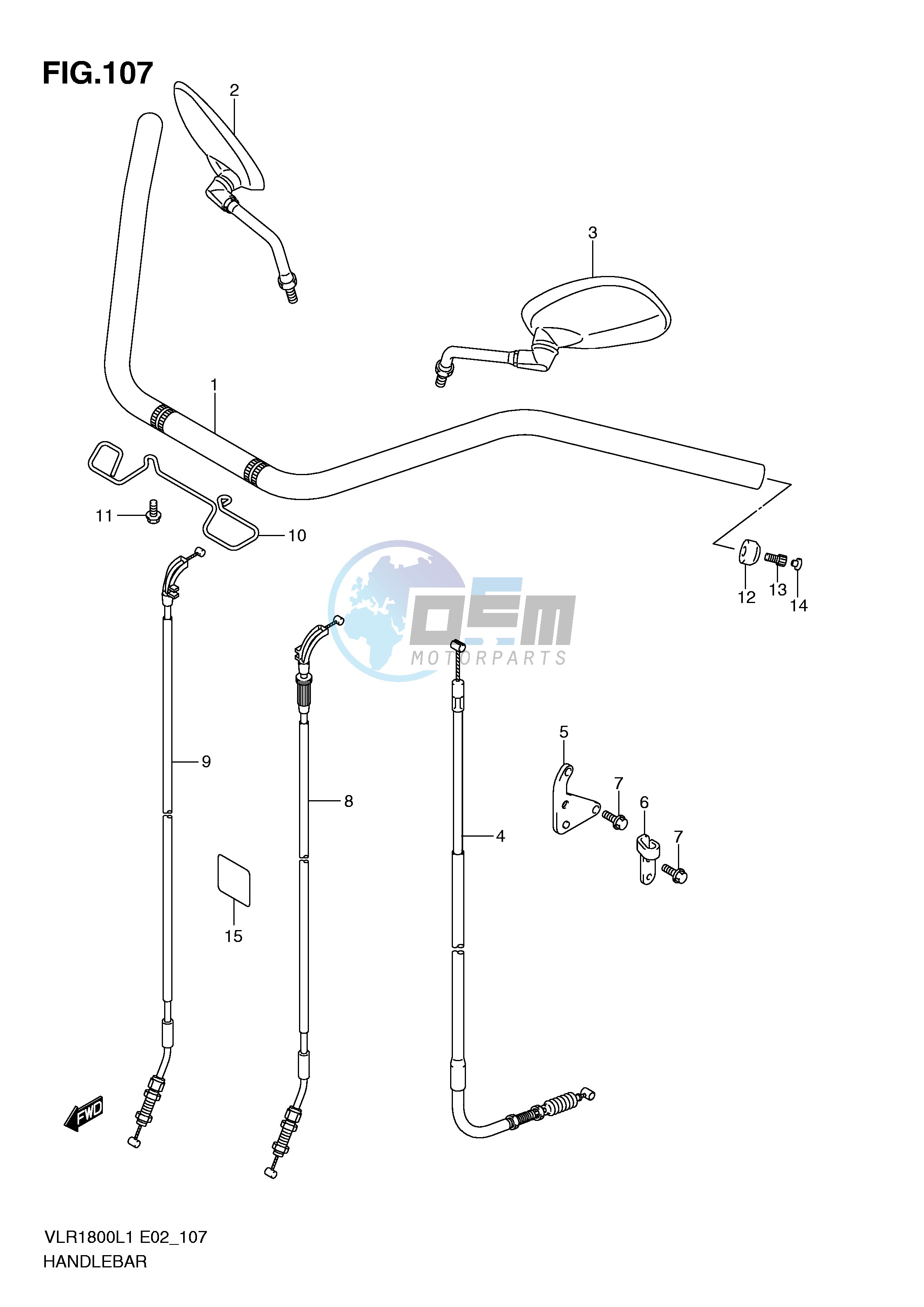 HANDLEBAR (VLR1800TL1 E19)