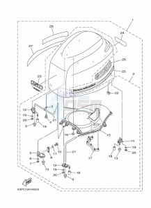 FL150BETX drawing FAIRING-UPPER