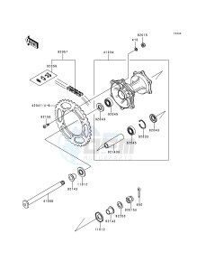 KX 125 K [KX125] (K3) [KX125] drawing REAR HUB