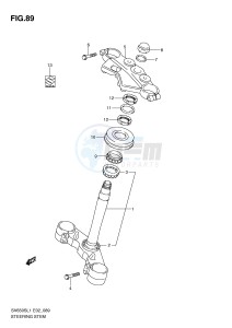 SV650S (E2) drawing STEERING STEM (SV650SL1 E2)