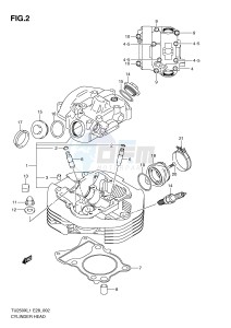 TU250X (E28) drawing CYLINDER HEAD