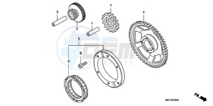 FJS400D9 F / CMF 2F drawing STARTING CLUTCH