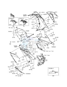 NINJA 300 EX300AGFA XX (EU ME A(FRICA) drawing Cowling Lowers