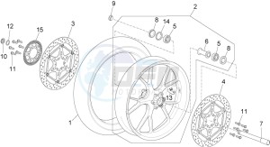 RSV4 1000 RR Racer Pack 2015 drawing Front Wheel