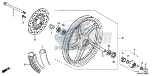 AFS1102SHC drawing FRONT WHEEL