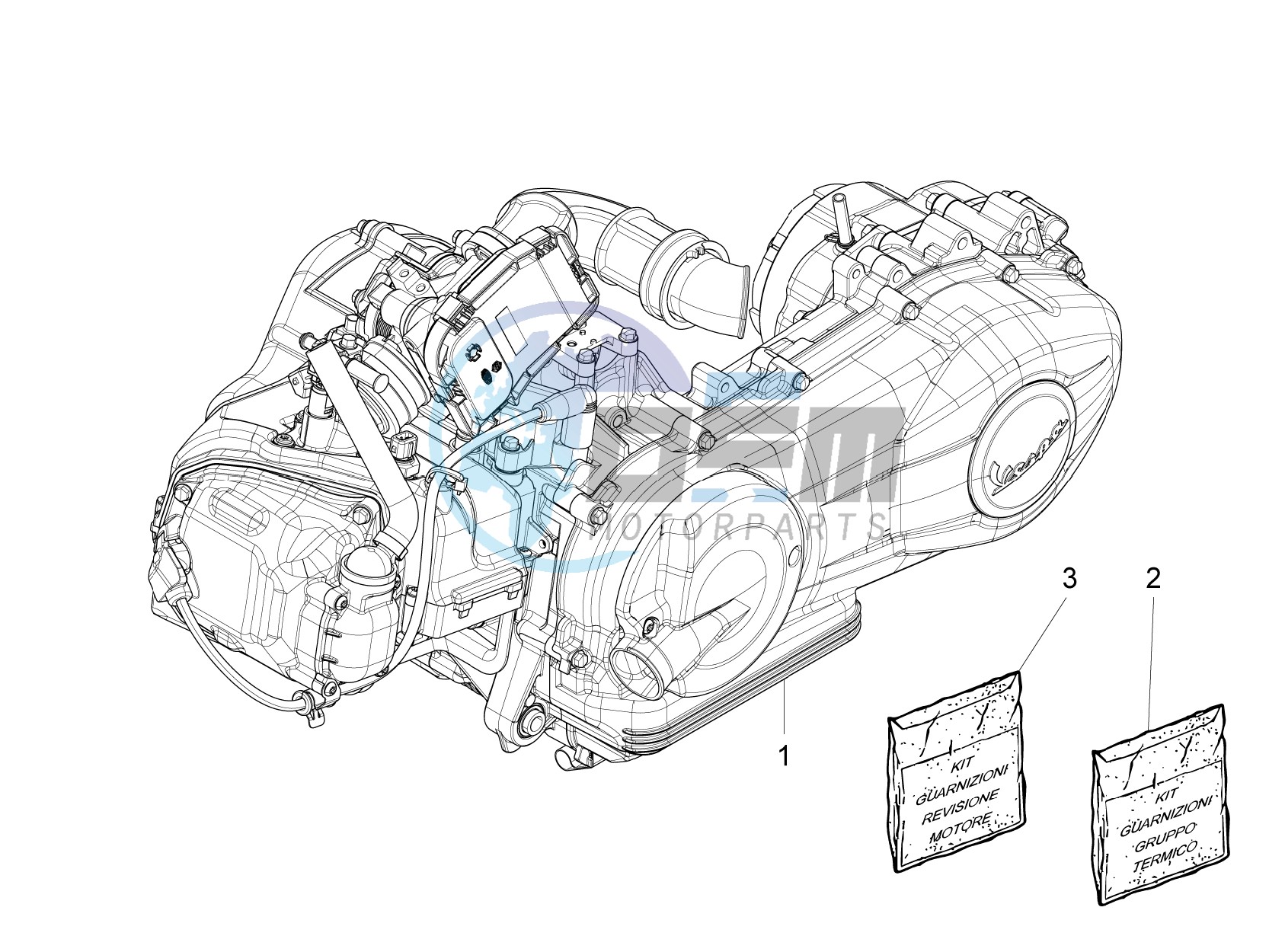 Engine, assembly