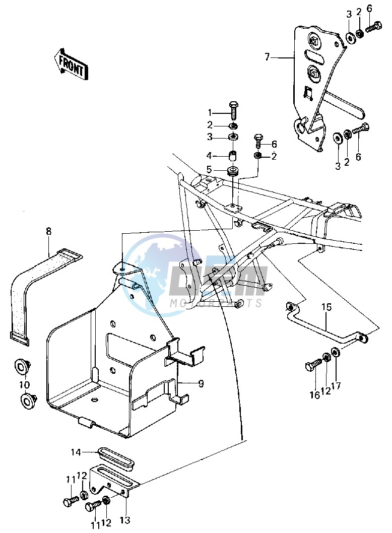 BATTERY CASE_ELECTRO BRACKET -- 80 B1- -