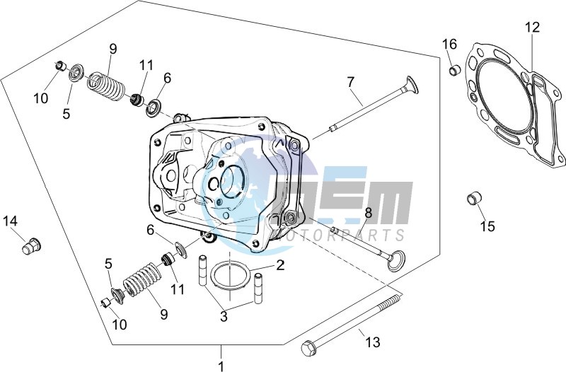 Cilinder head unit - Valve