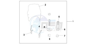 CBF500 drawing FLY SCREEN