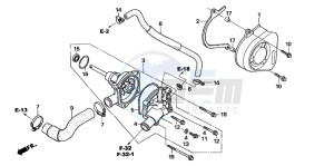 CBF600S drawing WATER PUMP (CBF600S6/SA6/N6/NA6)