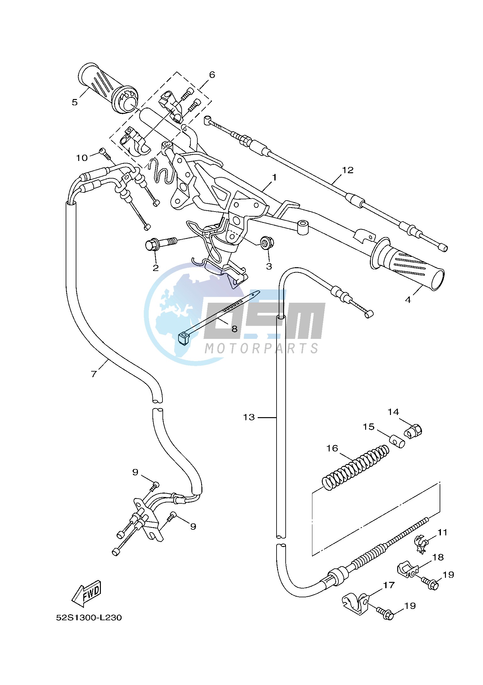 STEERING HANDLE & CABLE