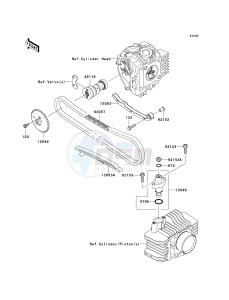 KLX 110 A (KLX110 MONSTER ENERGY) (A6F-A9FA) A6F drawing CAMSHAFT-- S- -_TENSIONER