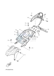 NS50 AEROX (1PH1 1PH1 1PH1 1PH1) drawing FRONT FENDER