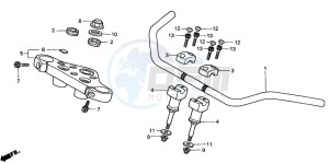 VT1100C2 drawing HANDLE PIPE/TOP BRIDGE