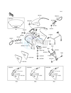 ZX 600 G [NINJA ZX-6R] (G1-G2) [NINJA ZX-6R] drawing COWLING-- ZX600-G1- -