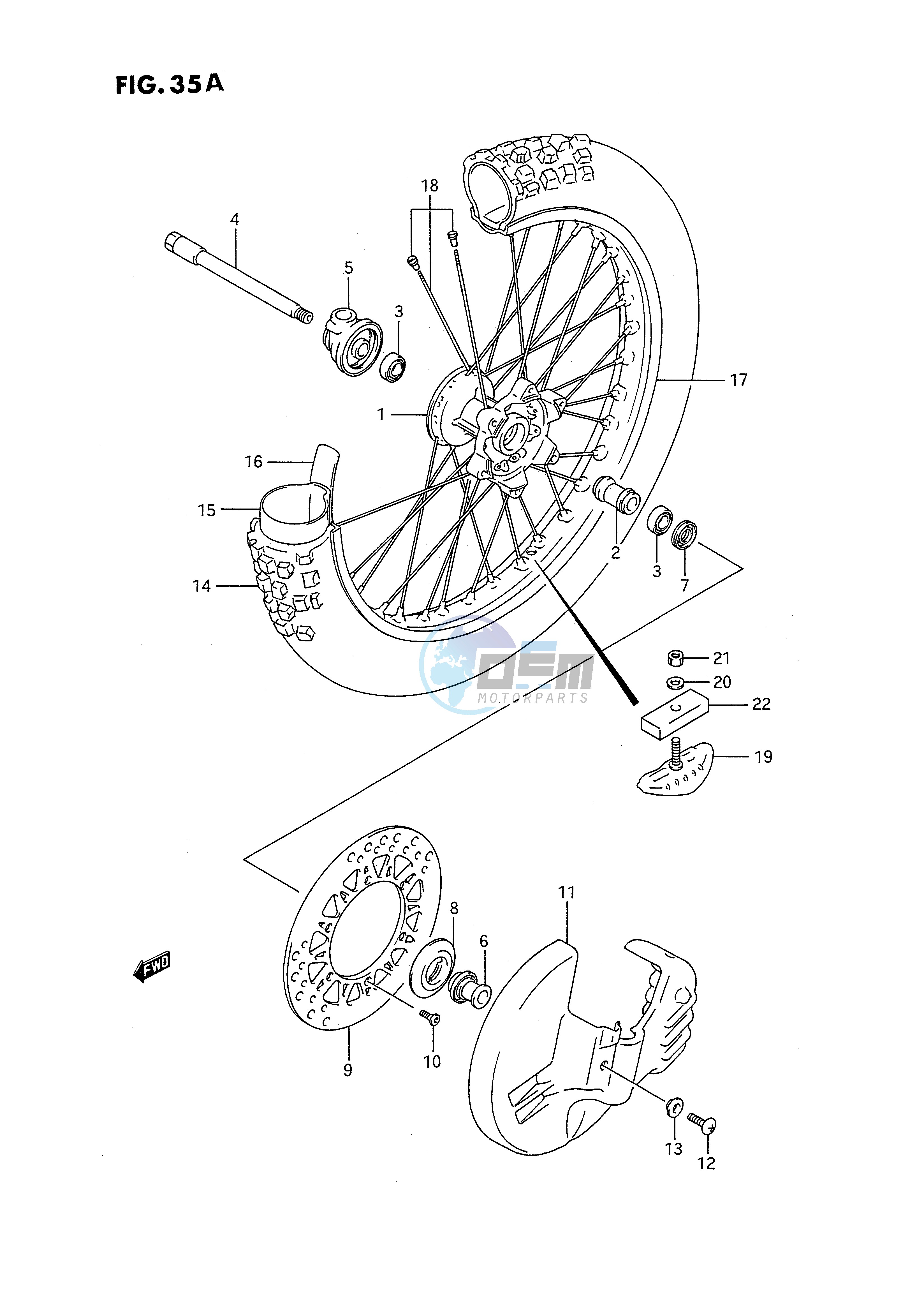 FRONT WHEEL (MODEL M)