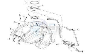 Shiver 750 drawing Fuel Tank