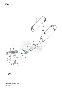 RM-Z250 (E3-E28) drawing MUFFLER