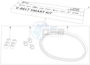 TYPHOON 125 4T 2V E3 (APAC) drawing Transmission kit