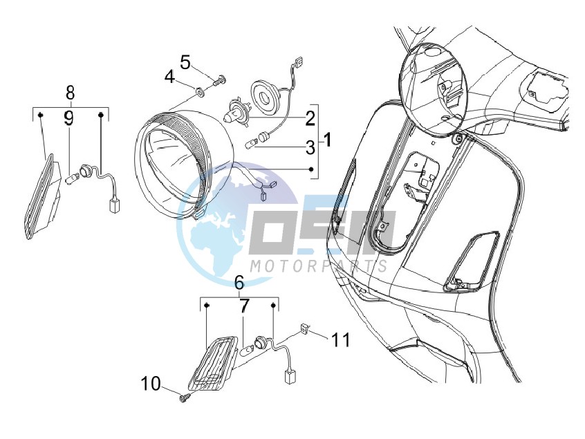 Head lights - Turn signal lamps